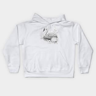 Beautiful Swan Kids Hoodie